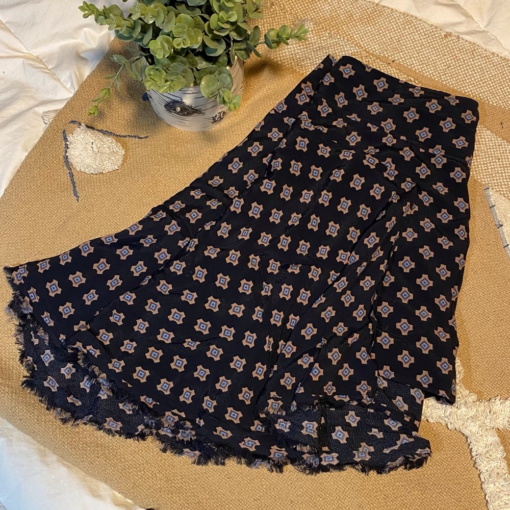 🌻Free People Boho Asymmetrical Skater Skirt